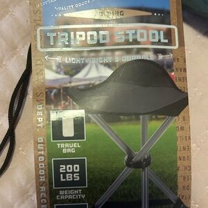 Dark Green/ Gray - KRAFTSMAN Co. Foldable Tripod Stool with Travel Bag